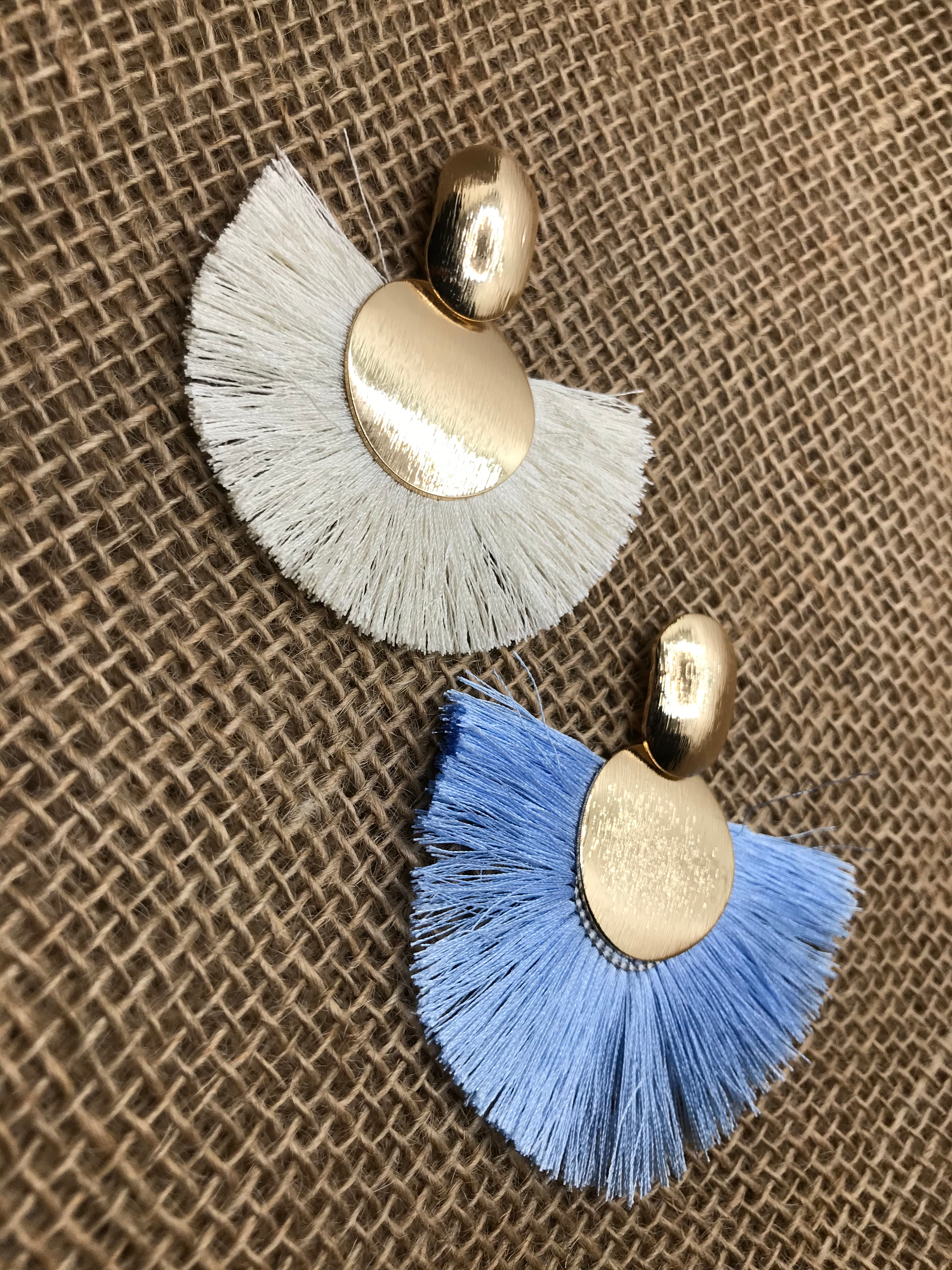 Gold Fringe Drop Earrings