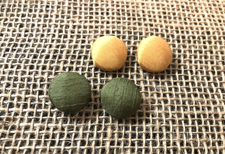 Silky Button Earrings