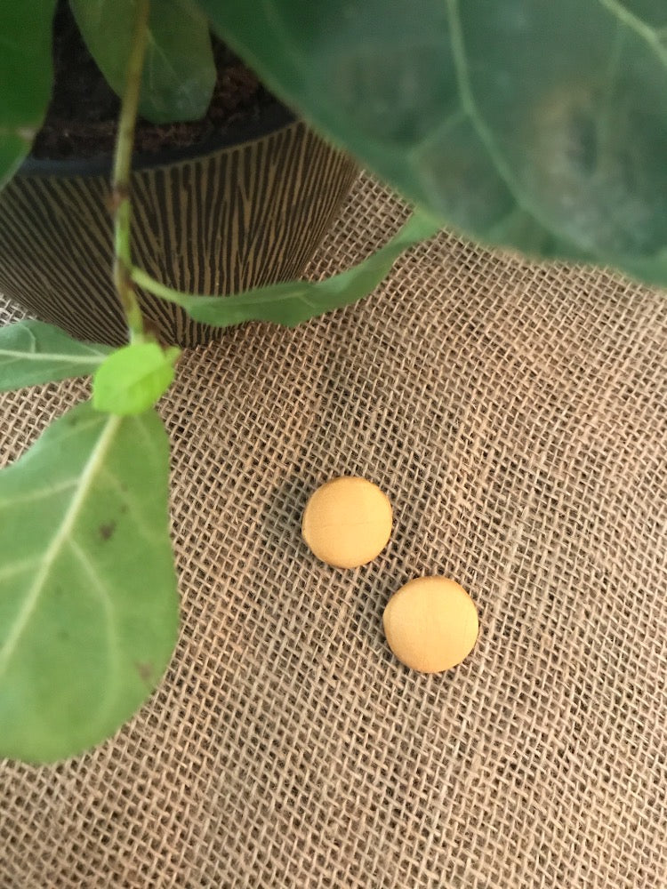 Silky Button Earrings