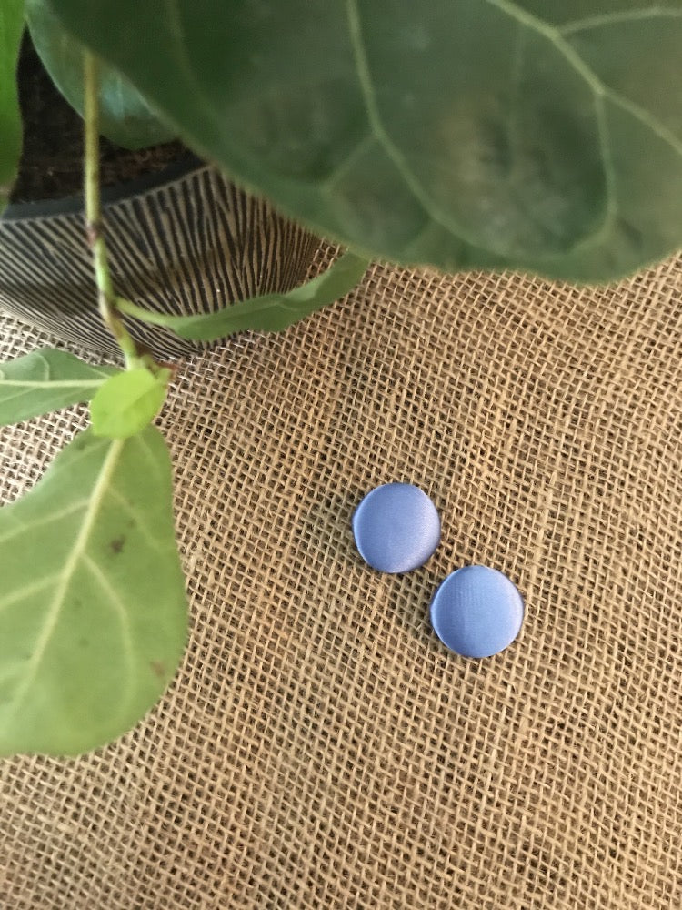 Silky Button Earrings