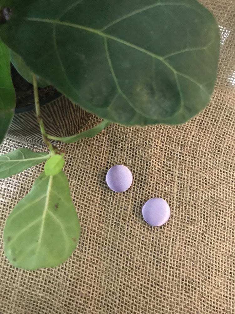 Silky Button Earrings