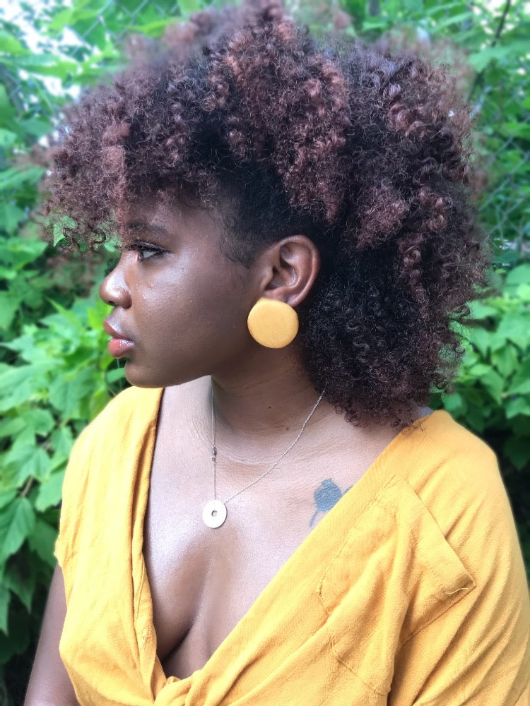 Silky Button Earrings