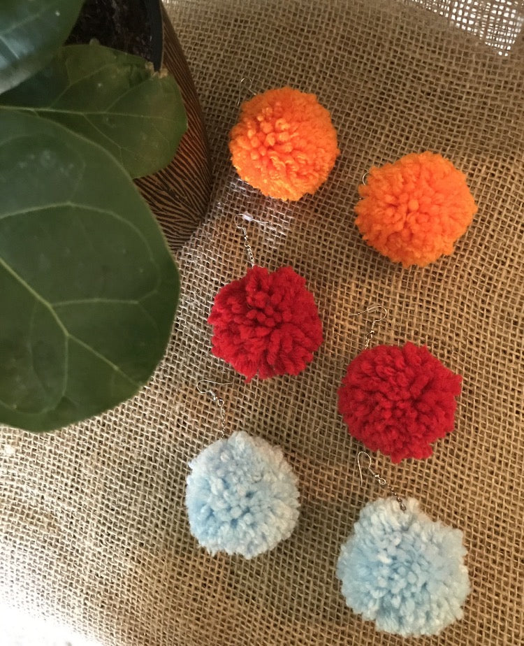 Original Pom-Pom Earrings