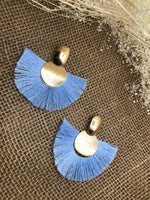 Load image into Gallery viewer, Gold Fringe Drop Earrings
