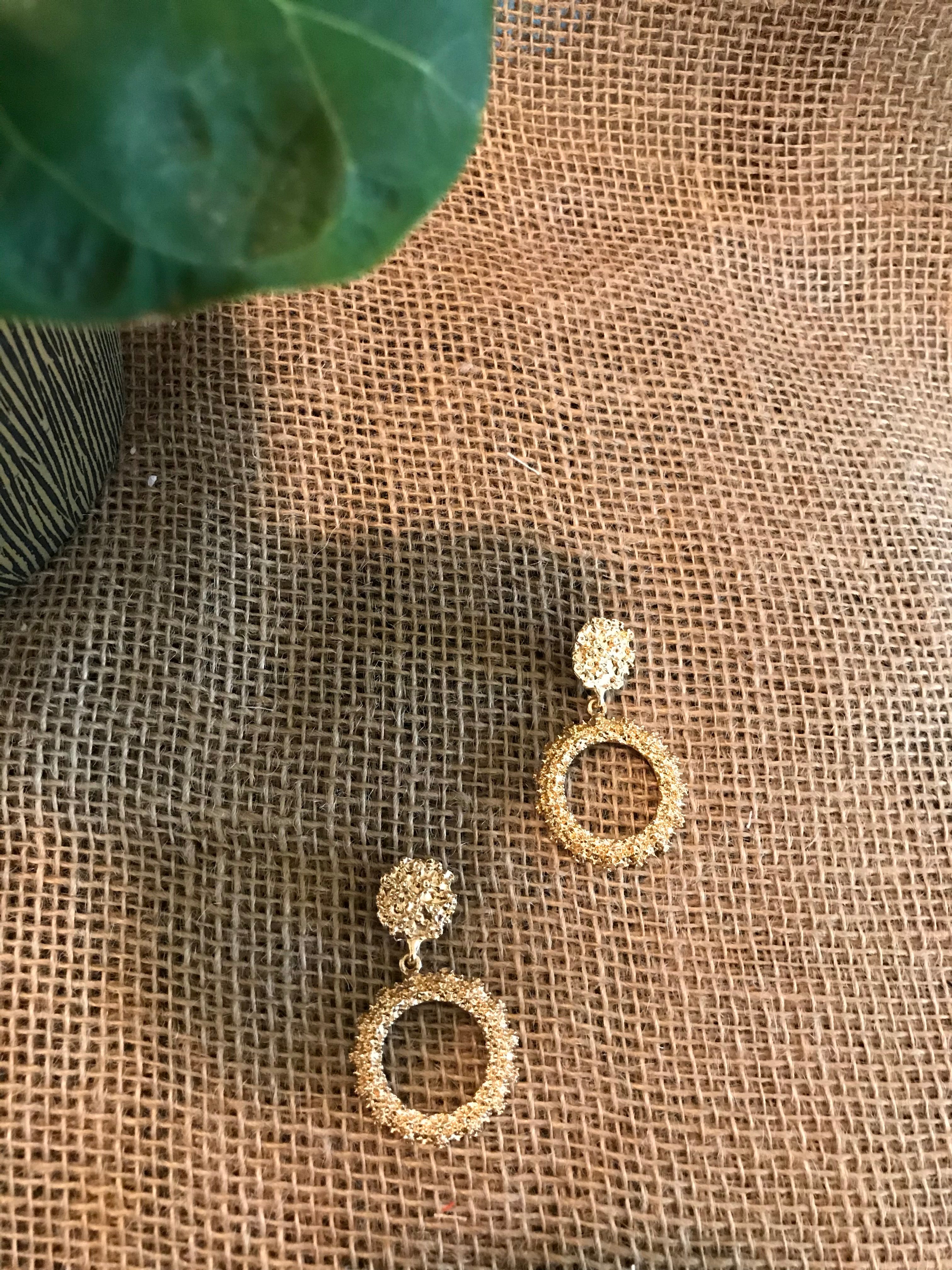 Chic Gold Circle Earrings