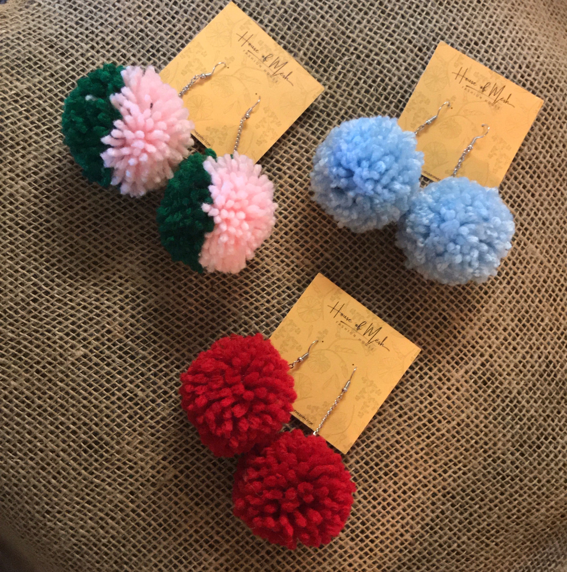 Original Pom-Pom Earrings